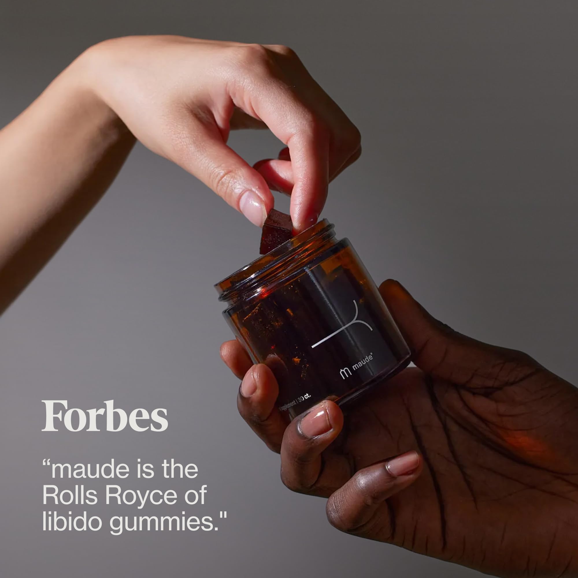 Maude 30 Day Libido Gummies gummies on desk capture discreet daily wellness routine