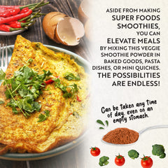 Mavella Veggie Powder scoop for quick mixing into drinks