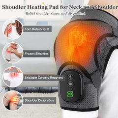 Close-up of MAVLLY heating pad showing even warmth across neck and shoulders