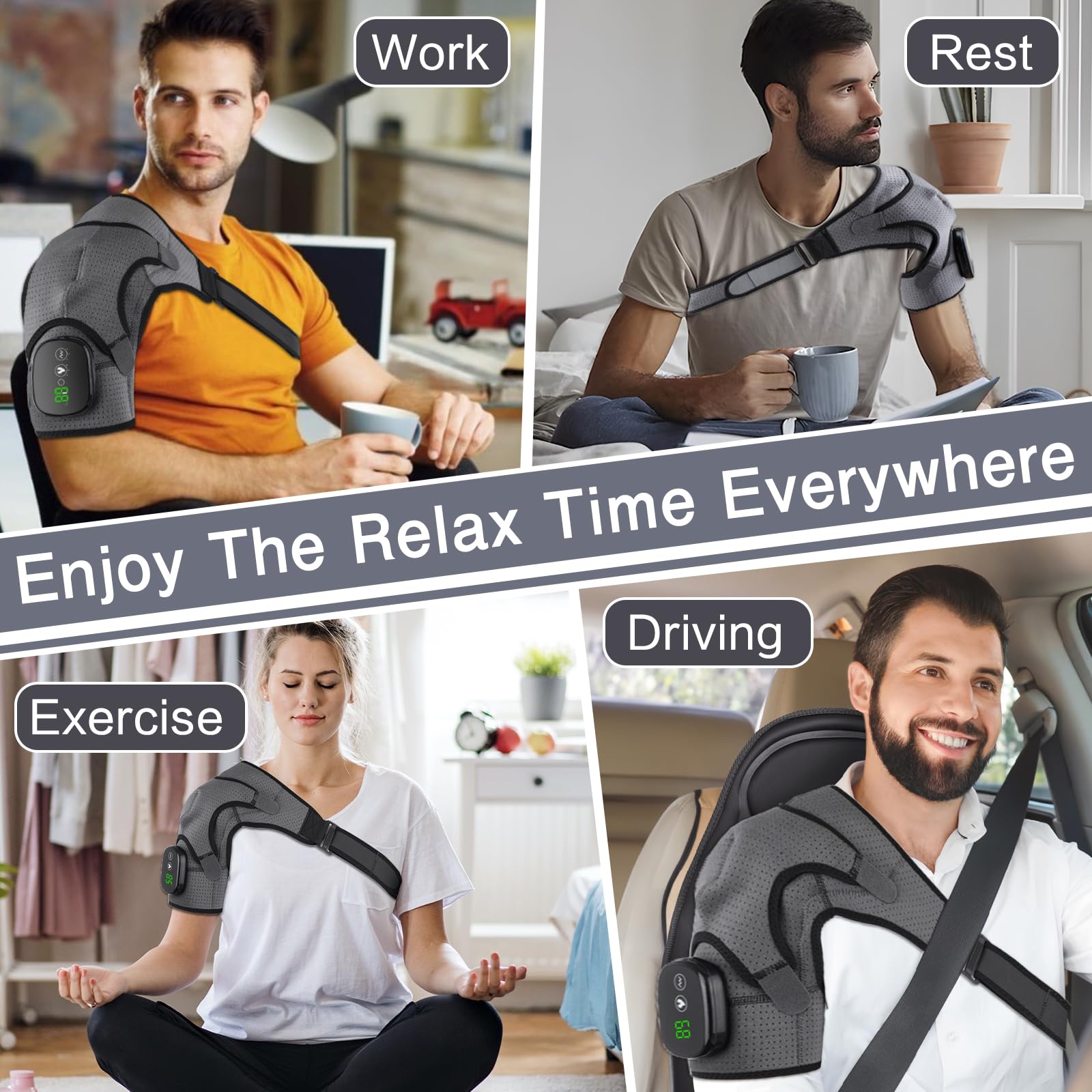 Cordless operation with built-in battery enables use anywhere