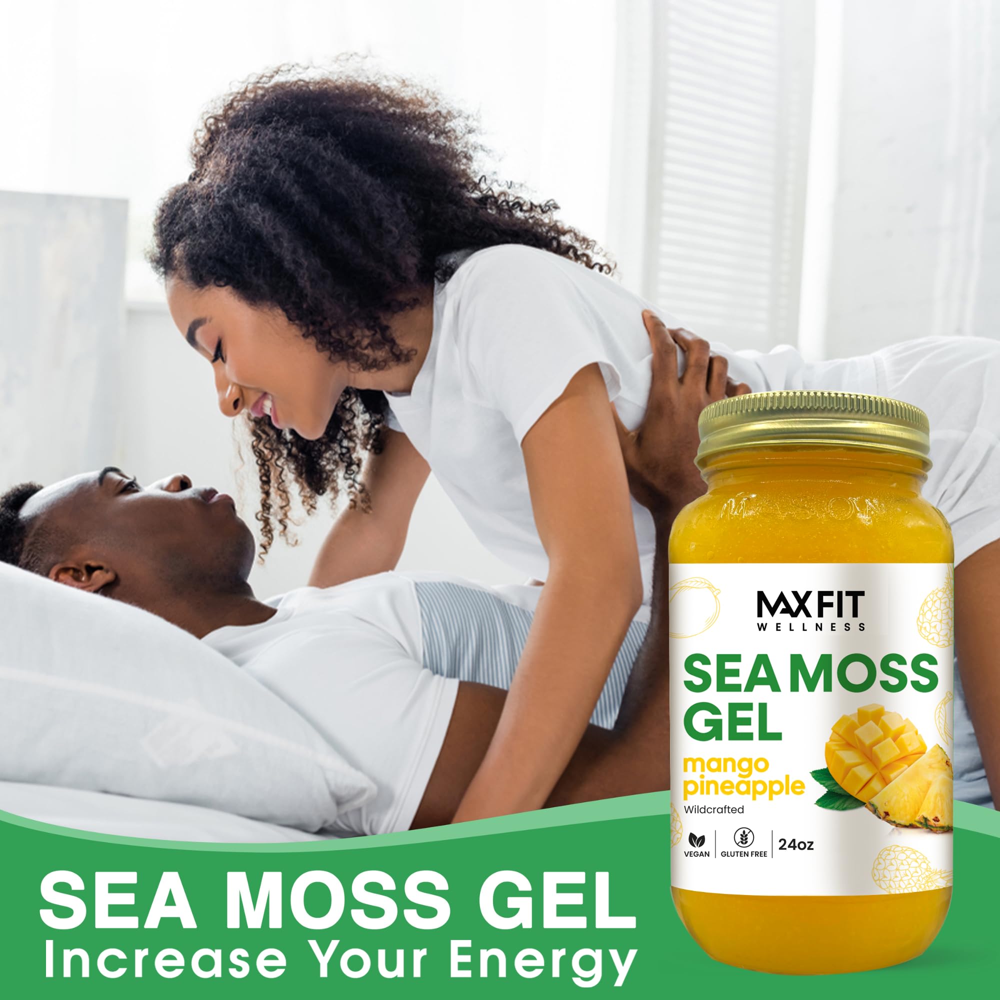 MAX FIT Sea Moss Gel with clean, nearly odorless preparation process.