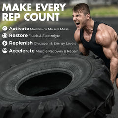 Max Muscle Arm Plus+ smoothie serving illustrates real-fruit flavor and hydration.
