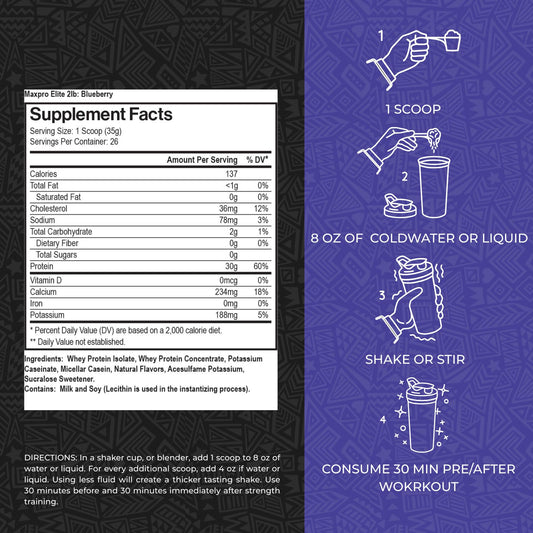 Serving size scoop showing precise protein portions for daily tracking.