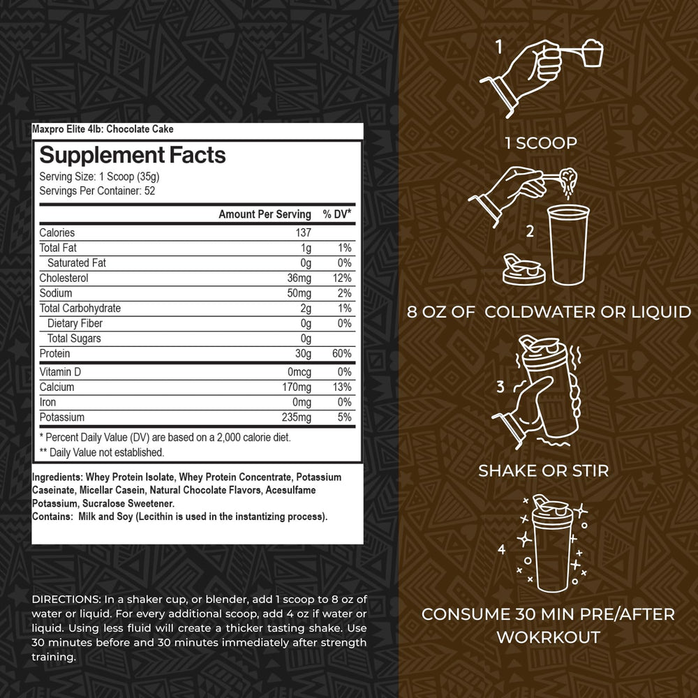 Max Muscle MaxPro Elite whey shaker for quick protein drinks on the go