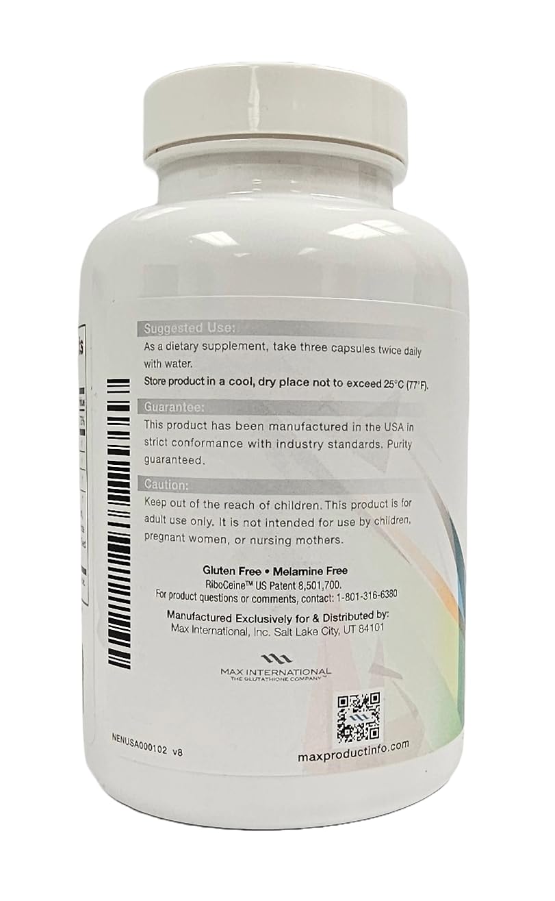 MaxGXL bottle displays 60 servings for a convenient daily routine