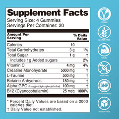 MaxHemp Creatine Gummies lifestyle image emphasizing convenient chewable supplement.