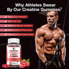 MaxHemp Creatine Gummies gym-bag friendly package ready for workouts