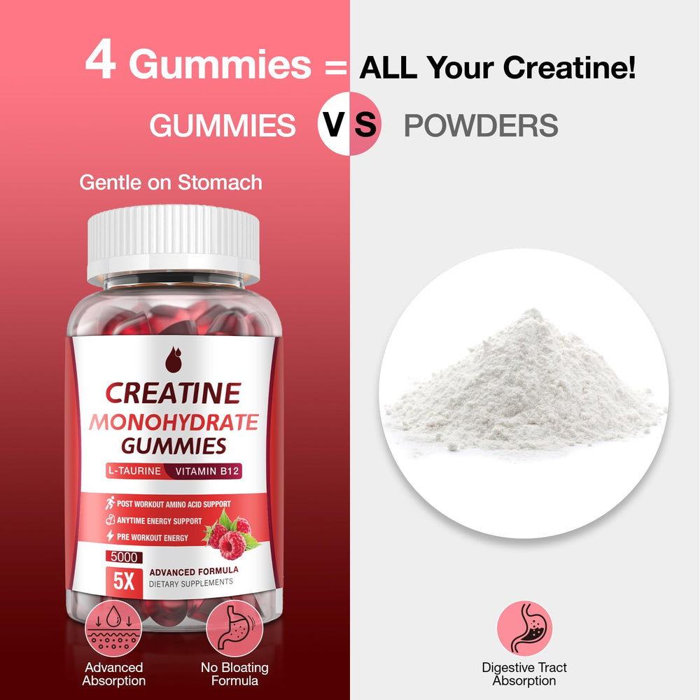 MaxHemp Creatine Gummies travel-pack packaging for gym or travel