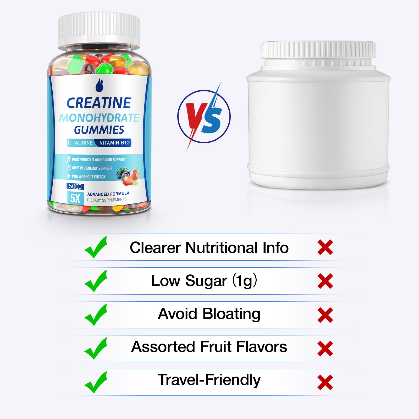 Travel-friendly pouch for MaxHemp Creatine Gummies in gym bag