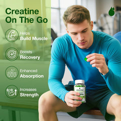 Two-bottle MaxHemp Creatine Gummies pack for long-lasting supplementation
