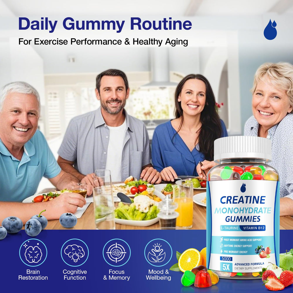 MaxHemp Creatine Gummies vegan and gluten-free formula