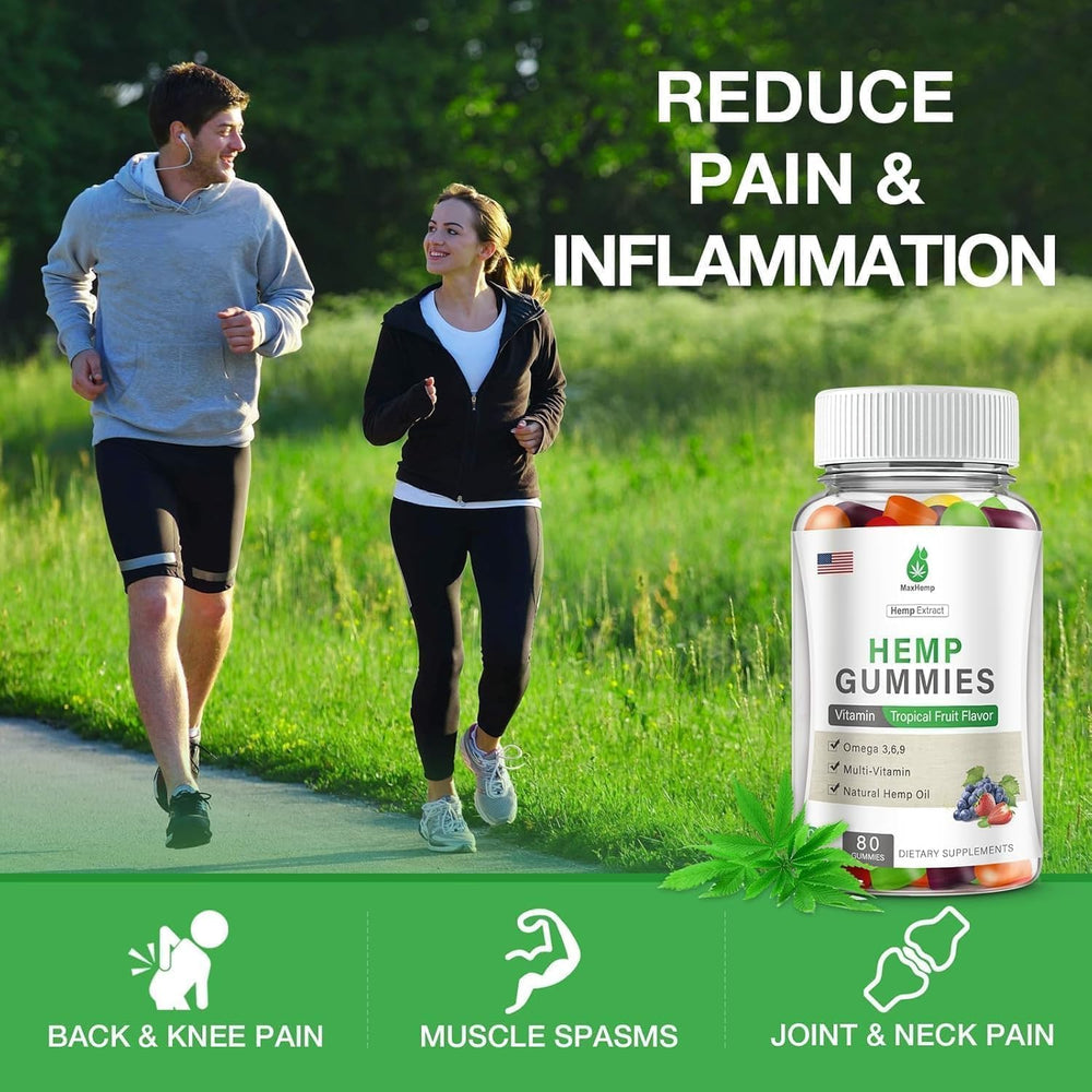 MaxHemp gummies ingredients: organic hemp extract and fruit pectin
