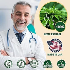 MaxHemp organic premium oil pack packaging inspection seal reinforces trusted quality control.