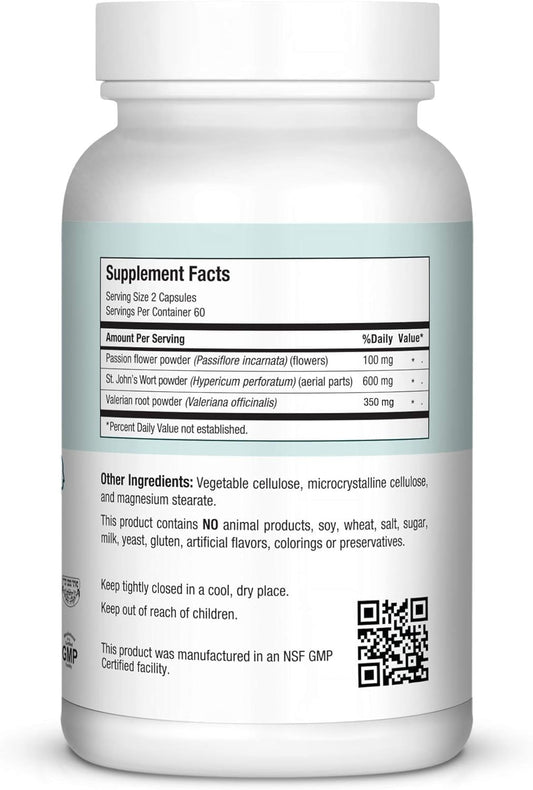 Maxi Calm bottle-pour shows convenient daily use for stress relief.