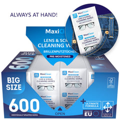 Maxi Clean travel pack wipes in a compact portable bundle