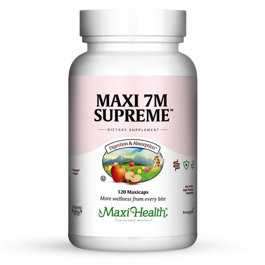 Maxi Health Acidophilus probiotic bottle front for daily gut balance and immune support