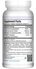 Maxi Health Cal Max D3 detail demonstrates vitamin D3 for bone maintenance.
