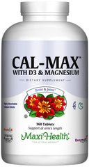 Maxi Health Calcium 1000 mg bottle front highlighting bone support and wellness