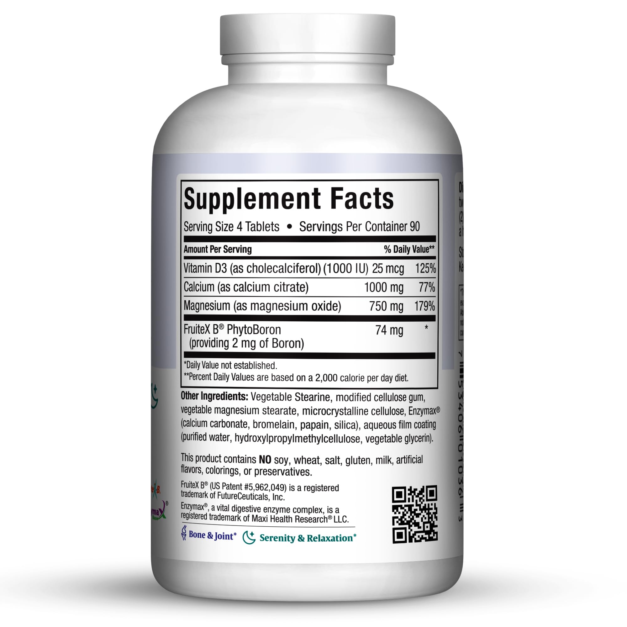 Maxi Health bottle side view emphasizing packaging and ingredients