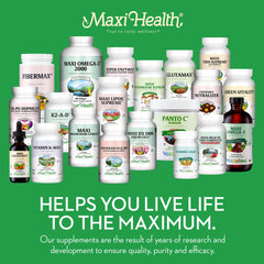 Maxi Health collagen bottle features kosher and allergen-free certification