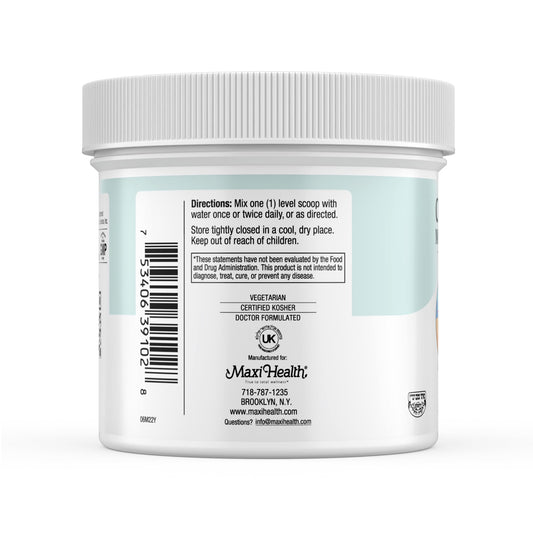 Maxi Health creatine powder scoop for quick mixing during training sessions