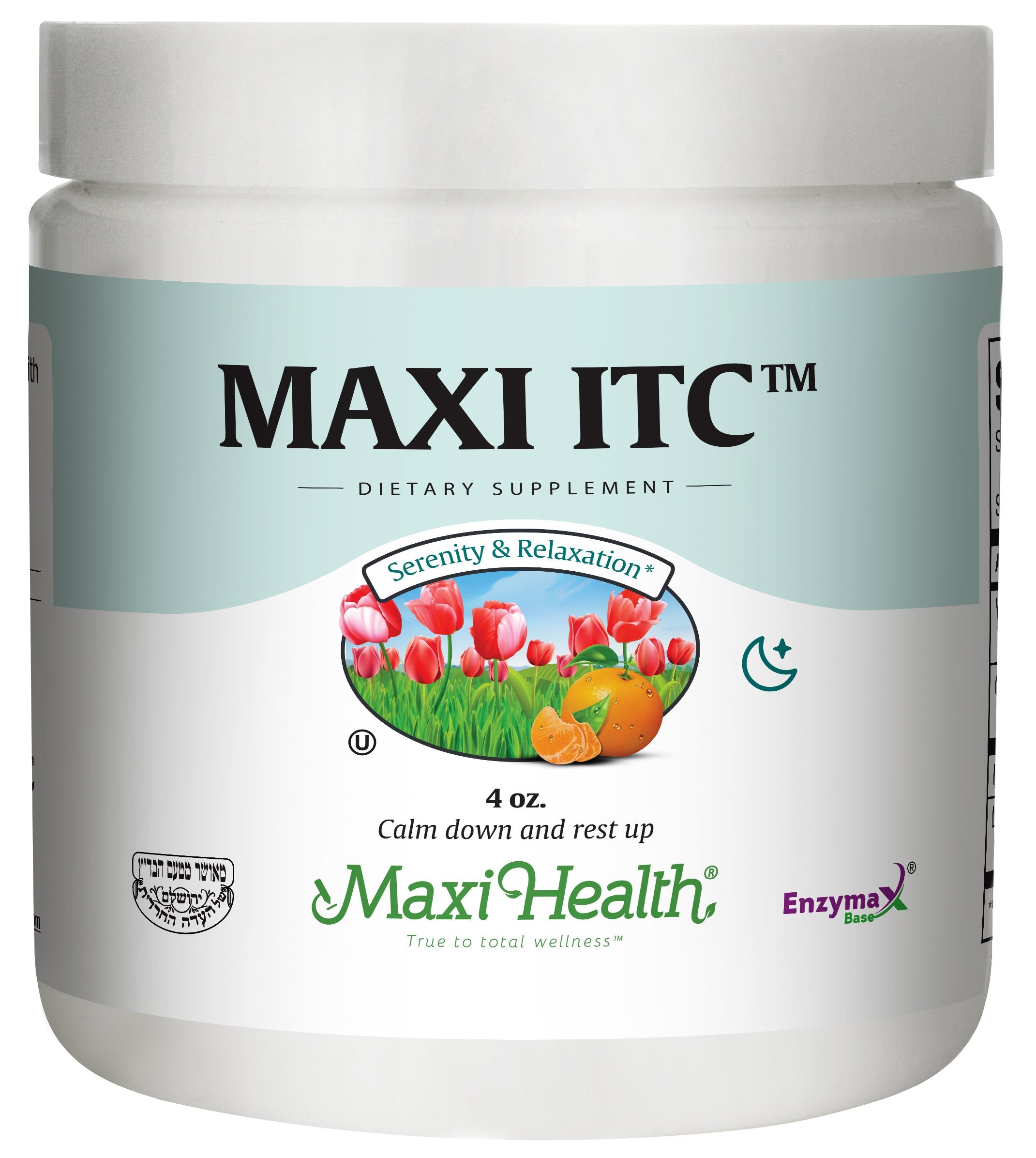 Maxi Health Inositol calming formula bottle for daily mood support.