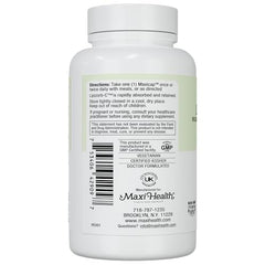 Digestive blend ingredients on label accompany Lipizorb-C capsules.