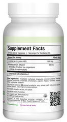 Close-up of Maxi Health Lysine Complex capsules for targeted amino acid intake