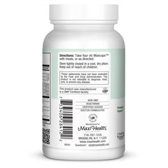 Maxi Health Migraine Max bottle with label; kosher-certified natural supplement.