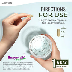 Maxi Health Men's Multivitamin packaging on table highlights probiotic support.