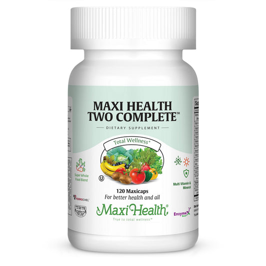 Maxi Health multivitamins bottle for daily energy and overall wellness.