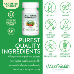 Two capsules daily offer balanced nutrition with convenient support.