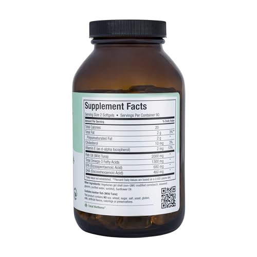 Maxi Health Omega3 softgels closeup showing clear, easy-to-swallow capsules.