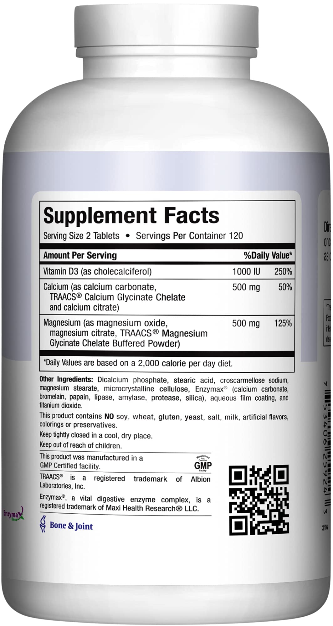 Maxi Health pure ingredients banner highlighting no soy, gluten or milk
