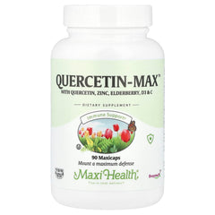Maxi Health Quercetin 500mg bottle for daily wellness
