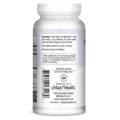 Maxi Health Super Glucosamine ingredients label highlighting MSM and potassium