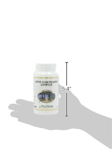 Maxi Health Super Glucosamine packaging display noting kosher and gluten-free