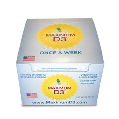 Maximum D3 USA manufacturing standards appear on the label close-up.