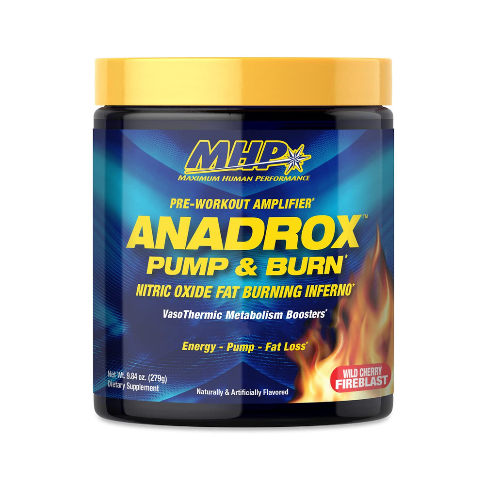 Maximum Human Performance Anadrox pre-workout bottle ready for intense training sessions