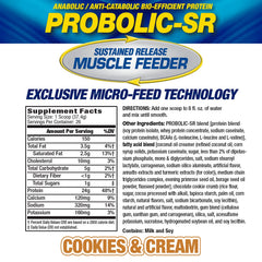 PROBOLIC-SR bottle poured into a shaker for post-workout fueling.