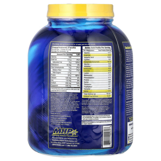 Probolic-SR protein scoop over a shaker illustrating steady amino acids.