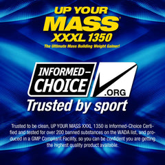 Maximum Human Performance UYM XXXL milk chocolate shake in a glass for post-workout fueling