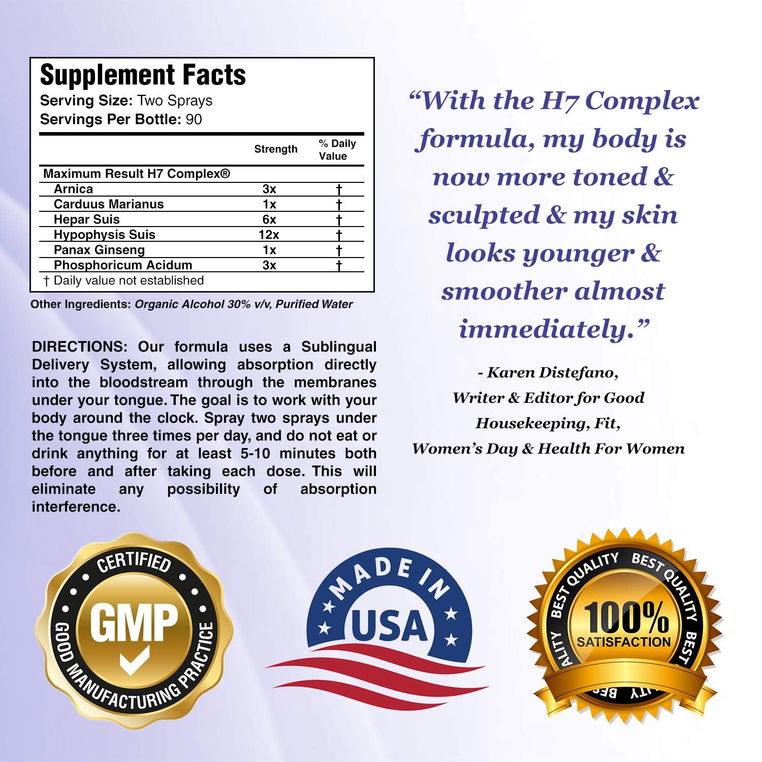 Maximum Result H7 Complex 3-month pack ready for ongoing anti-aging support.
