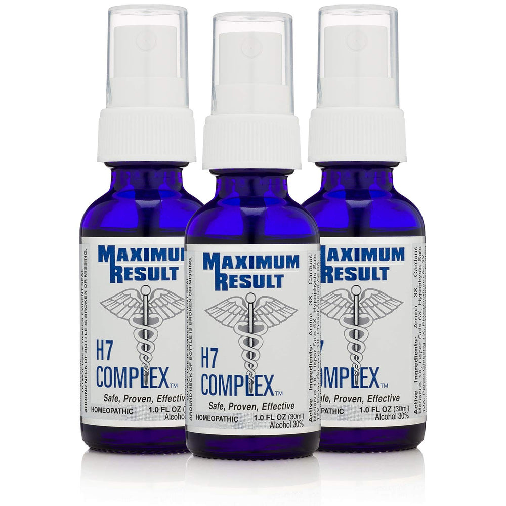 Maximum Result H7 Complex bottle front showing daily-use packaging for energy and skin support.