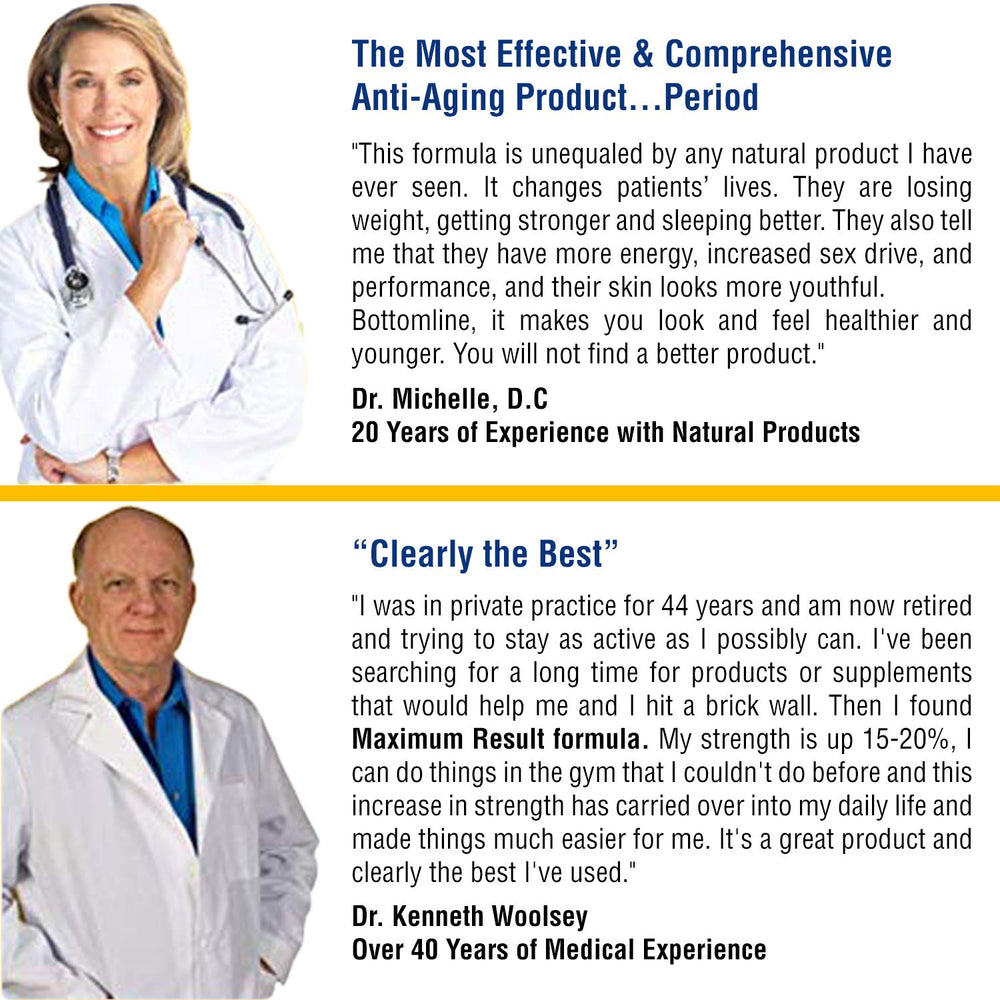 Maximum Result H7 Complex ingredient list highlighting clinically studied components and purity.