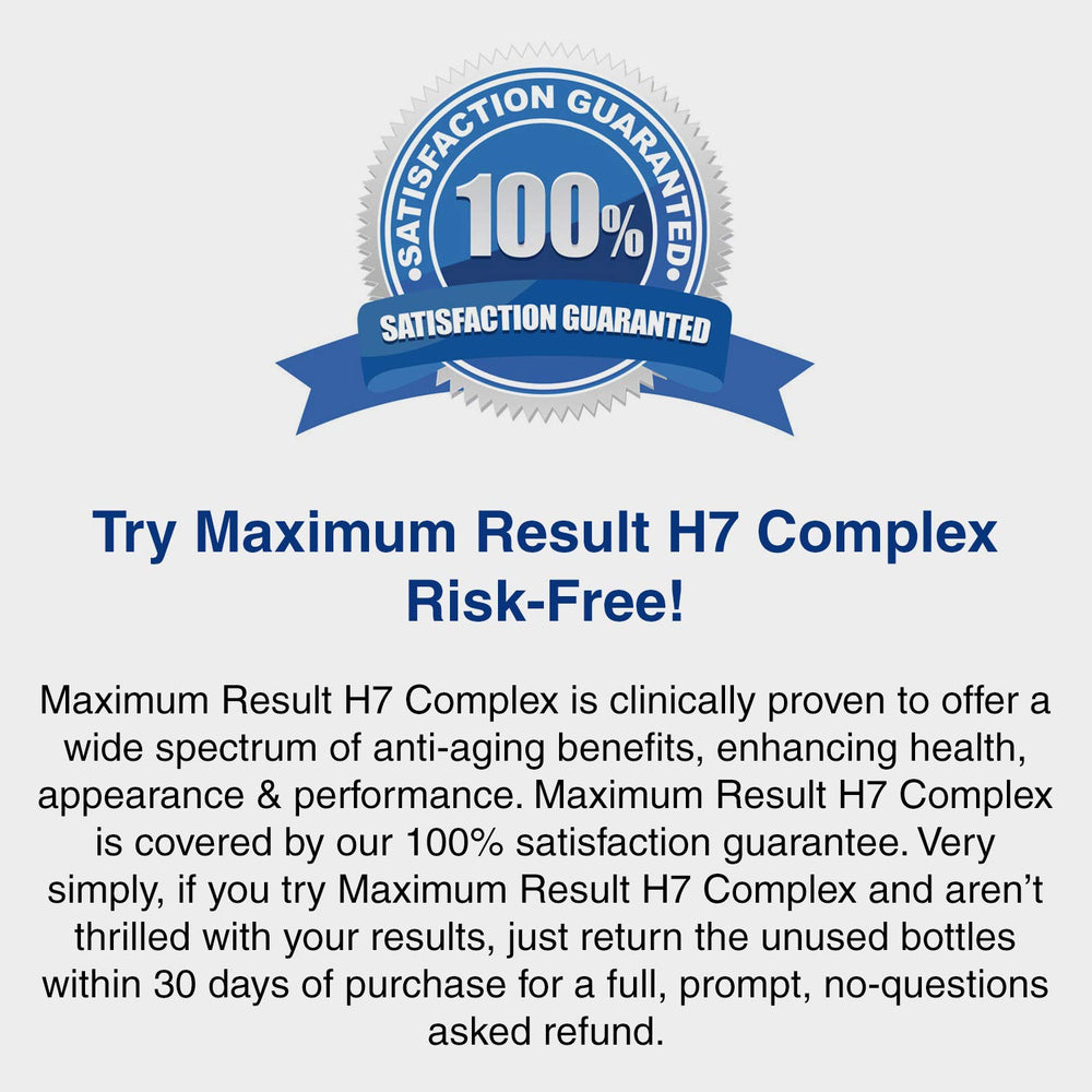 Maximum Result H7 Complex manufactured in a USA facility with strict quality controls.