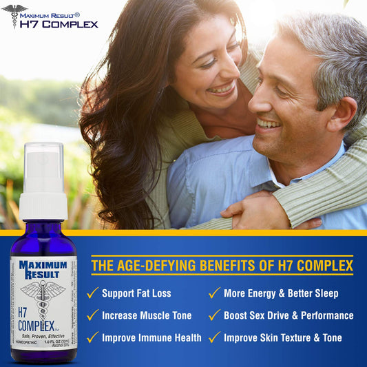 Maximum Result H7 Complex sublingual spray under tongue for easy absorption.