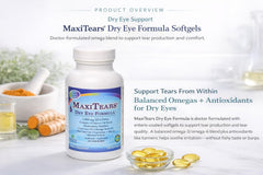 Easy-to-swatch MaxiTears MedOp softgels on label view
