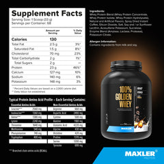 Maxler 100% Golden Whey flavors offer variety and taste