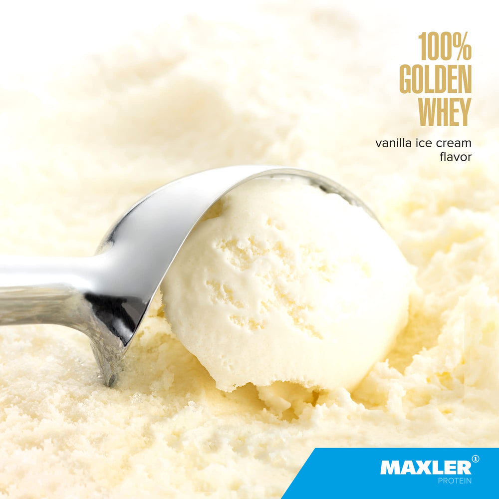 Shaker with Maxler Golden Whey shake after a workout